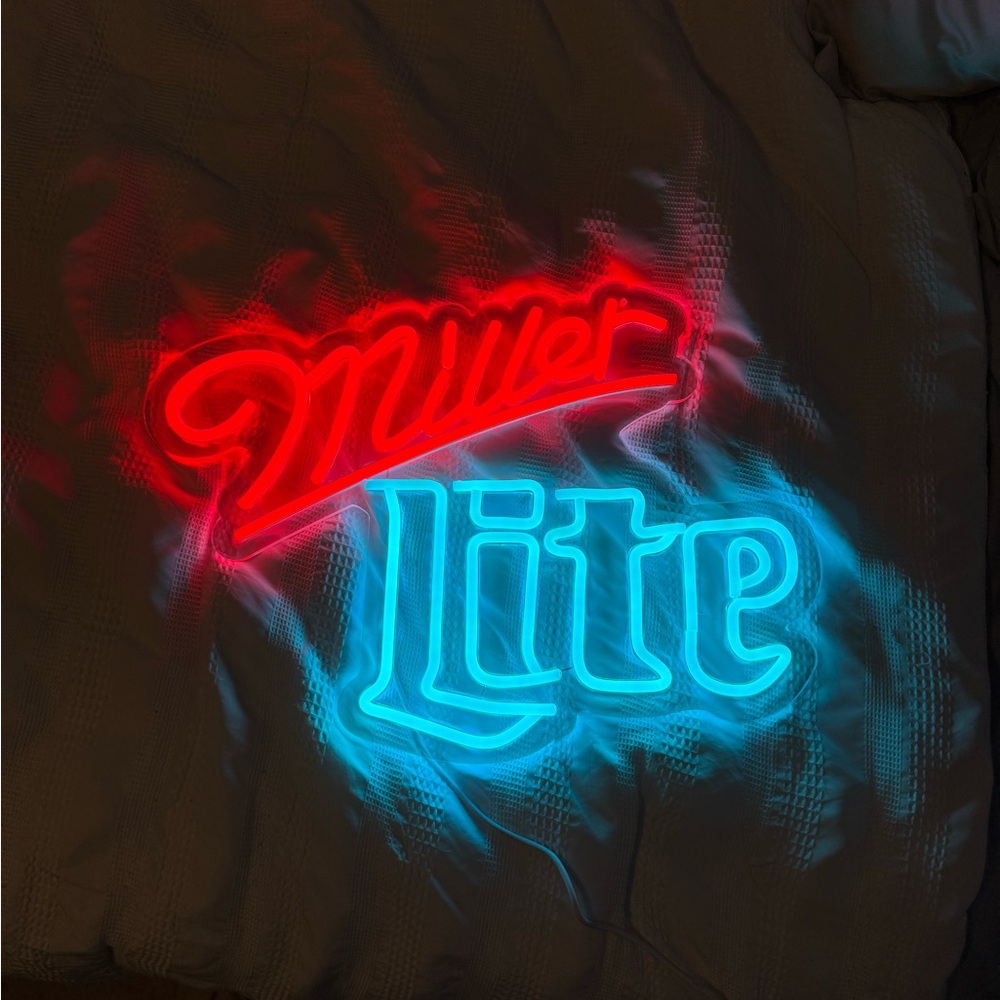 Miller Lite Neon Bar Sign
